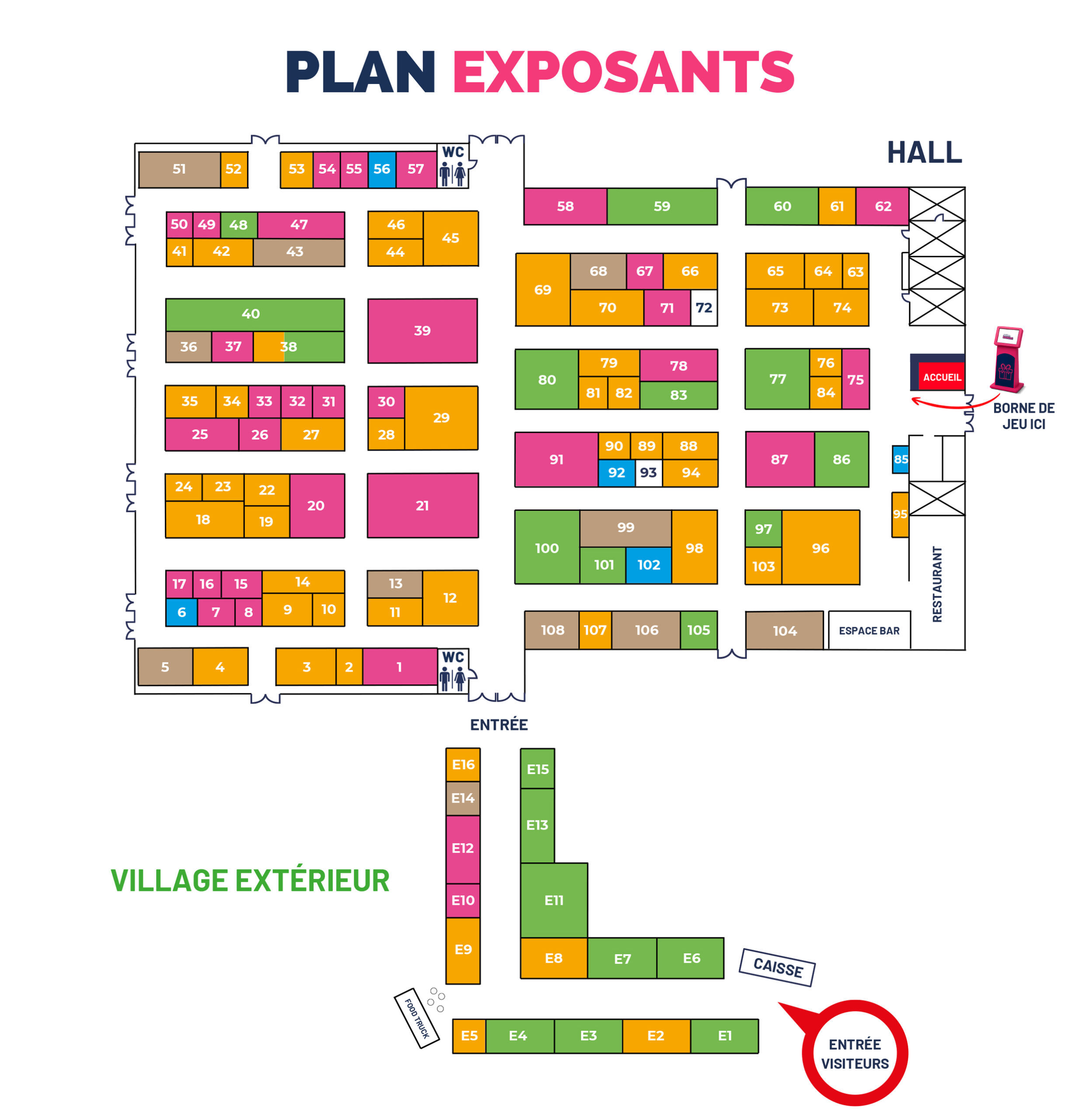 Plan des exposants - Salon Habitat Nîmes